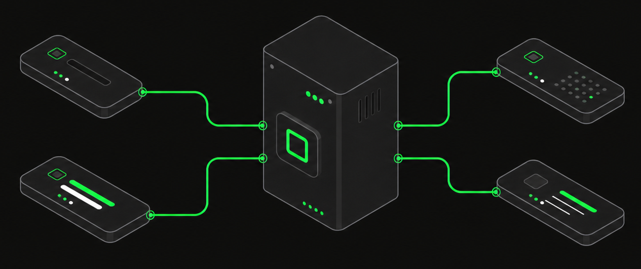 Agent gateway connecting multiple app interfaces