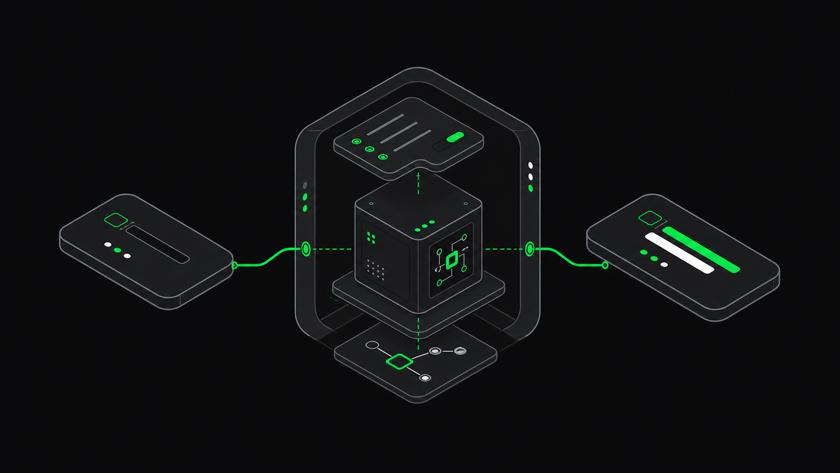 Agent workflow nodes connected through an Anvia runtime